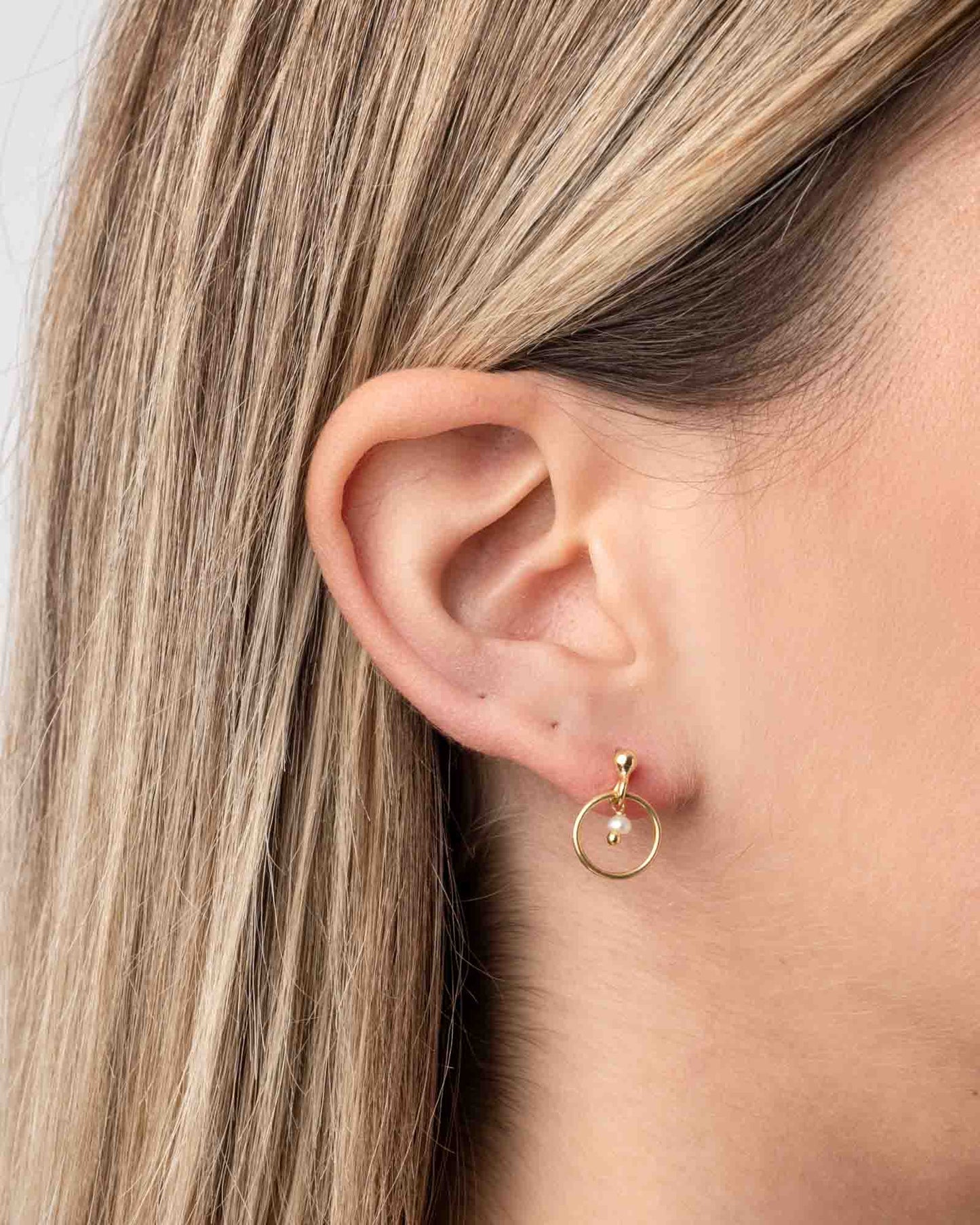Orecchino Denario Argento placcato oro