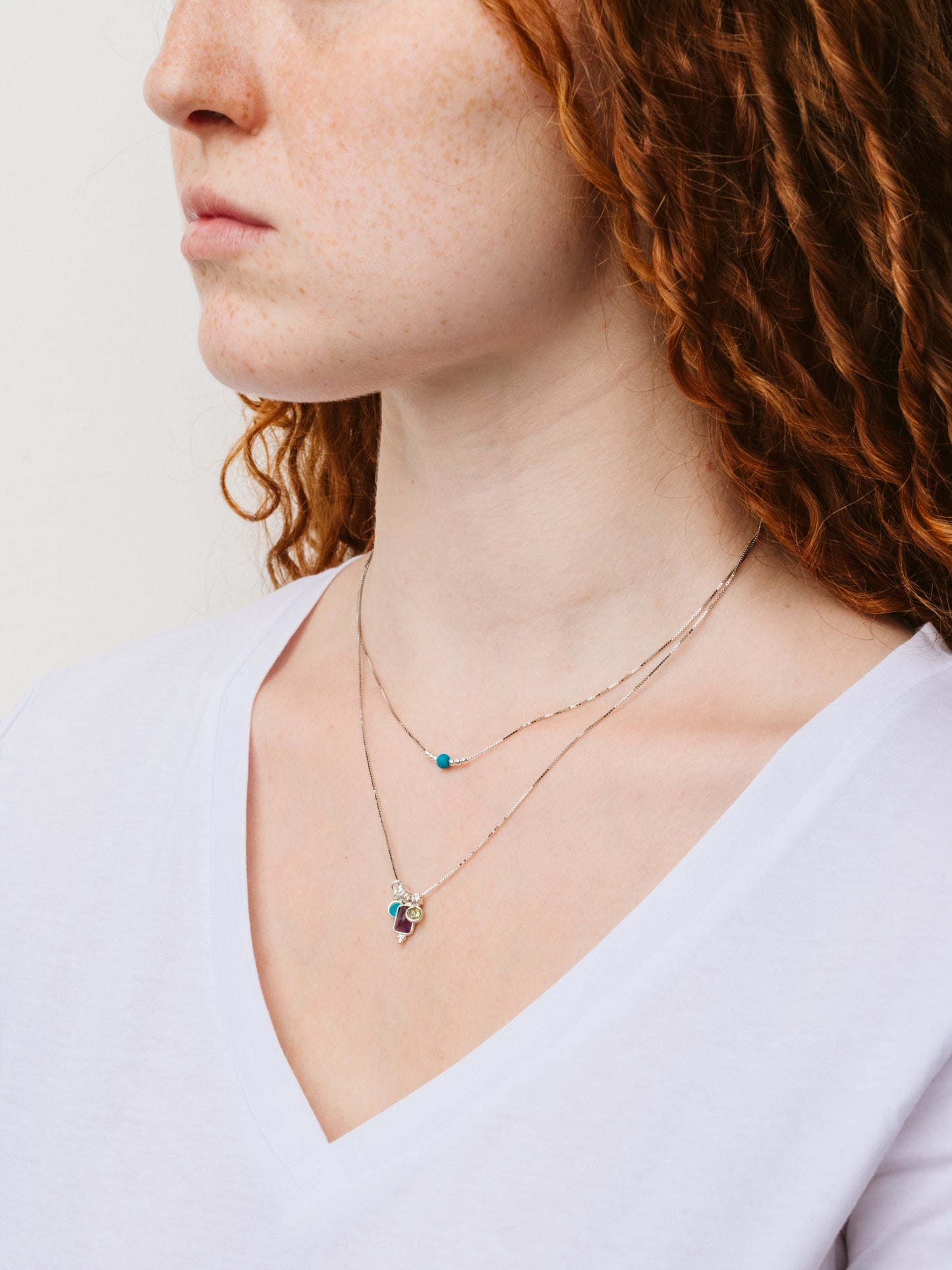 Collana Argento Smile multicolor
