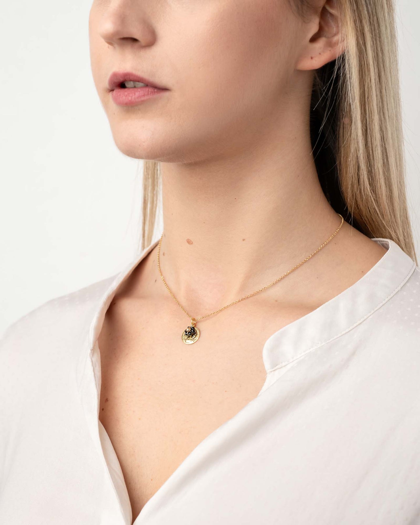 Collana Denario Argento placcato oro
