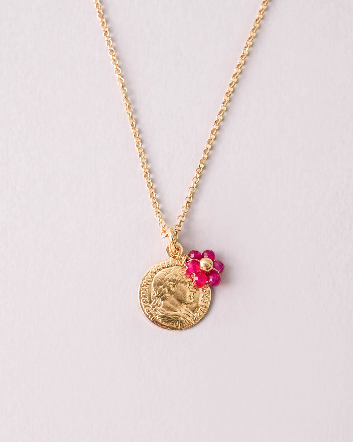 Collana Denario Argento placcato oro