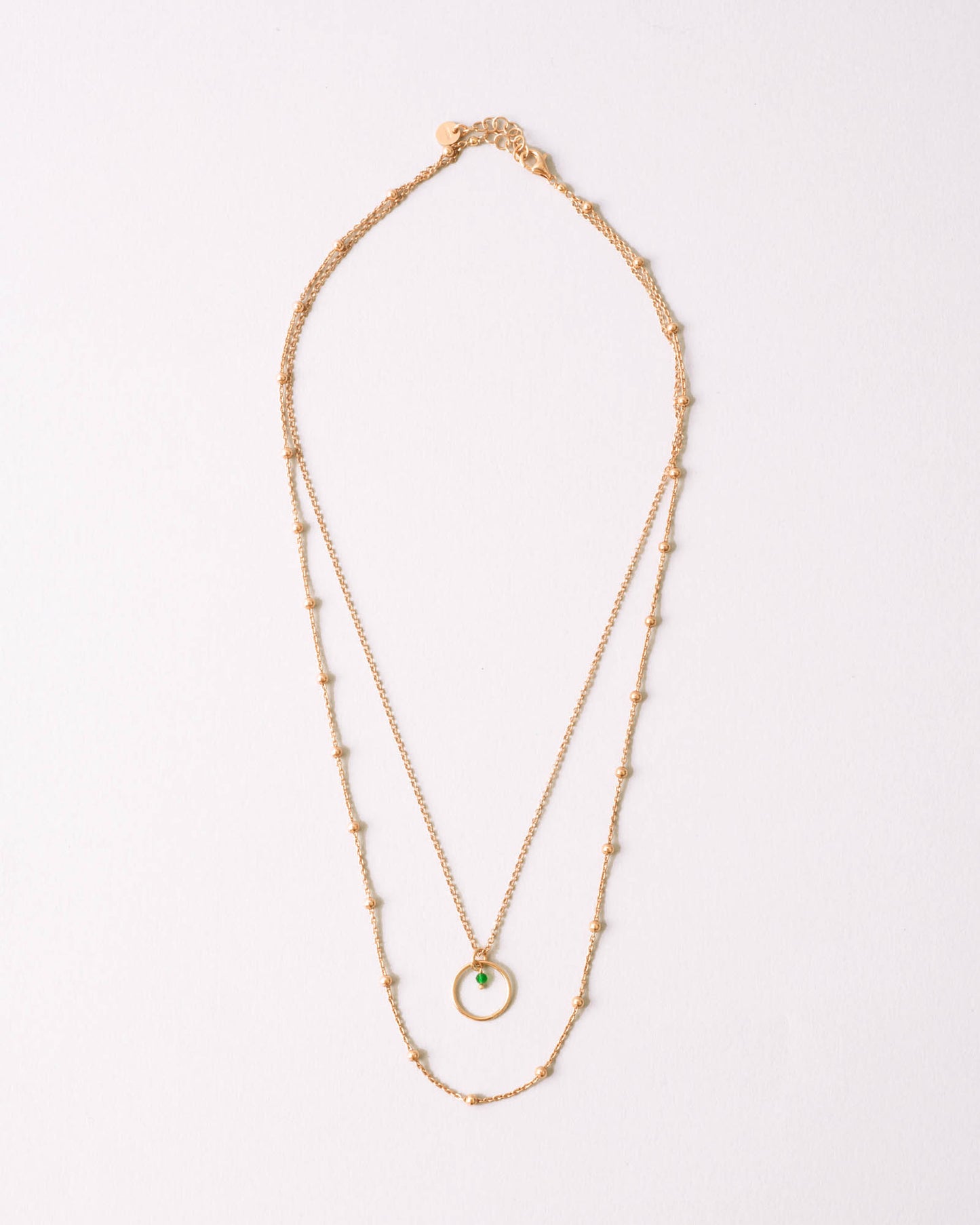 Collana Saturno Argento placcato oro