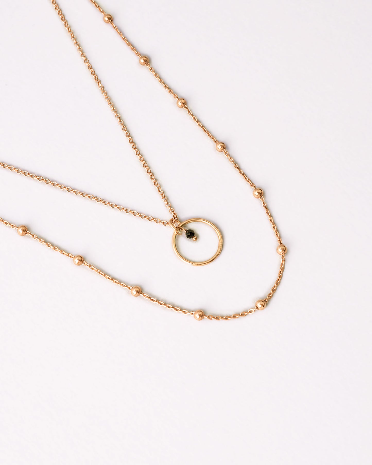 Collana Saturno Argento placcato oro