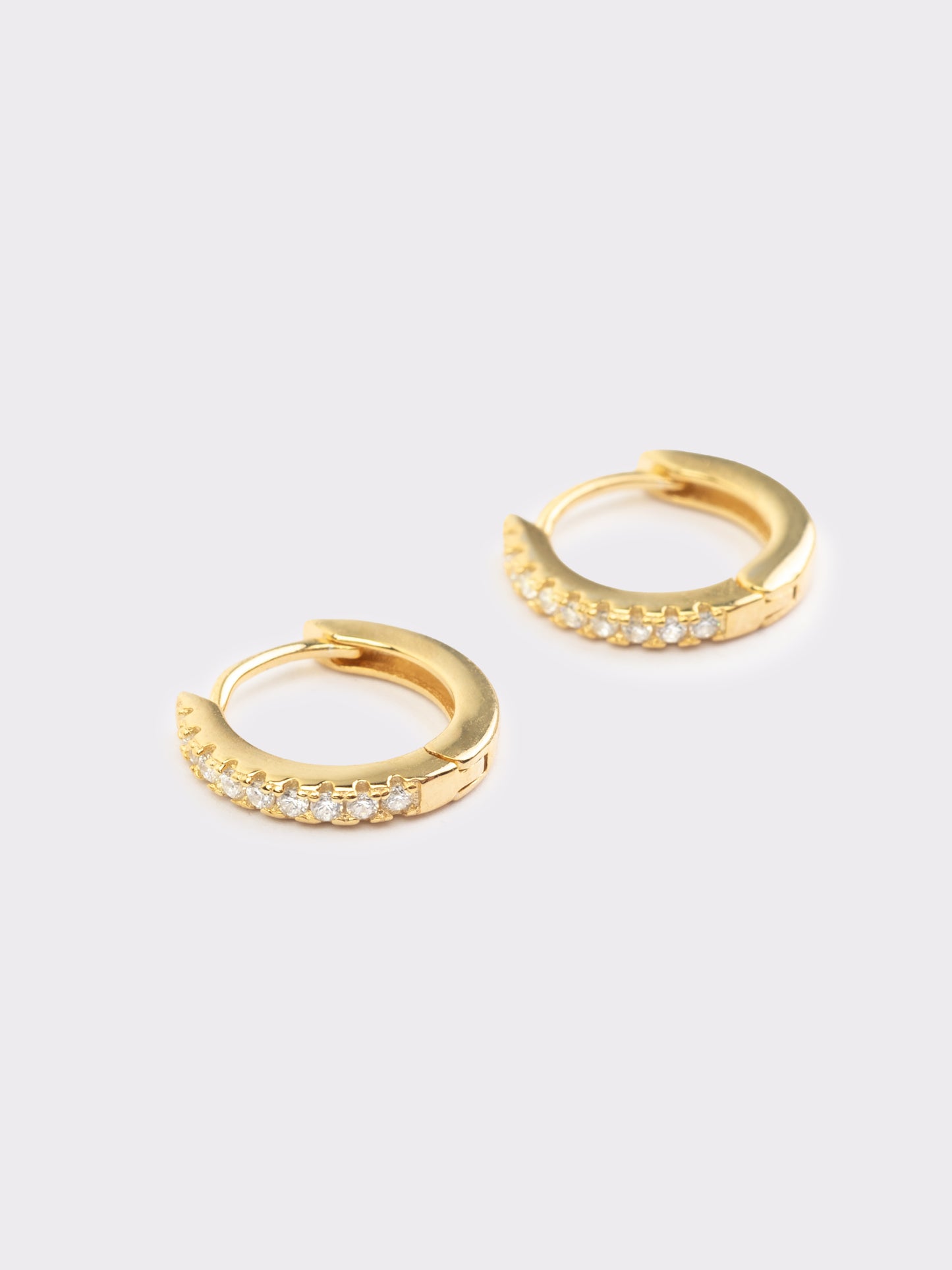 Orecchino Scattino in argento con zirconi