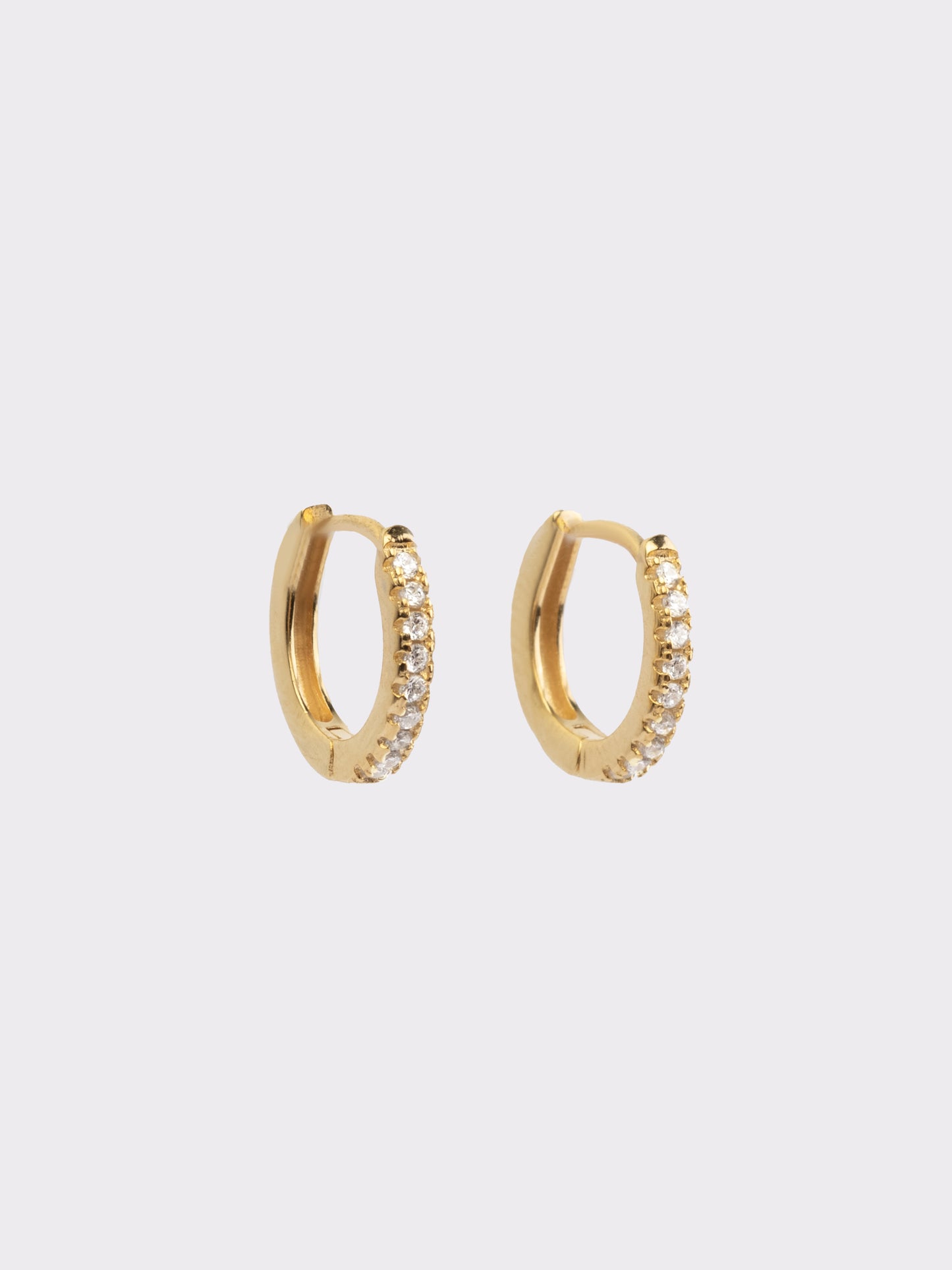Orecchino Scattino in argento con zirconi
