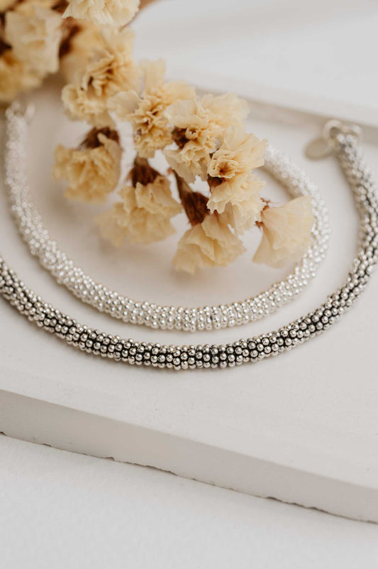 Bracciale argento rondelle