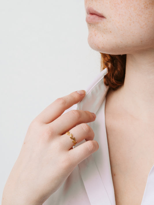 Anello oro Alloro