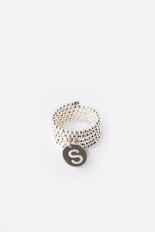 #anello #ring #argento #silver #lettera #charmes #ciondolo 