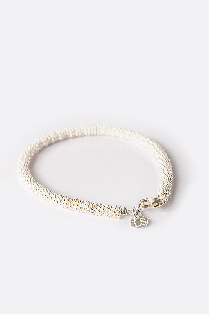 Bracciale argento rondelle chiare