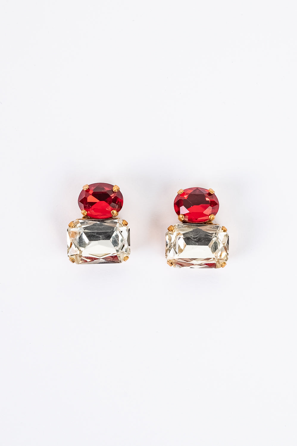 Orecchini Confetti - cristallo e rosso