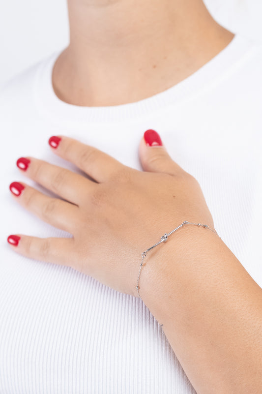 Bracciale con nodo semi rigido