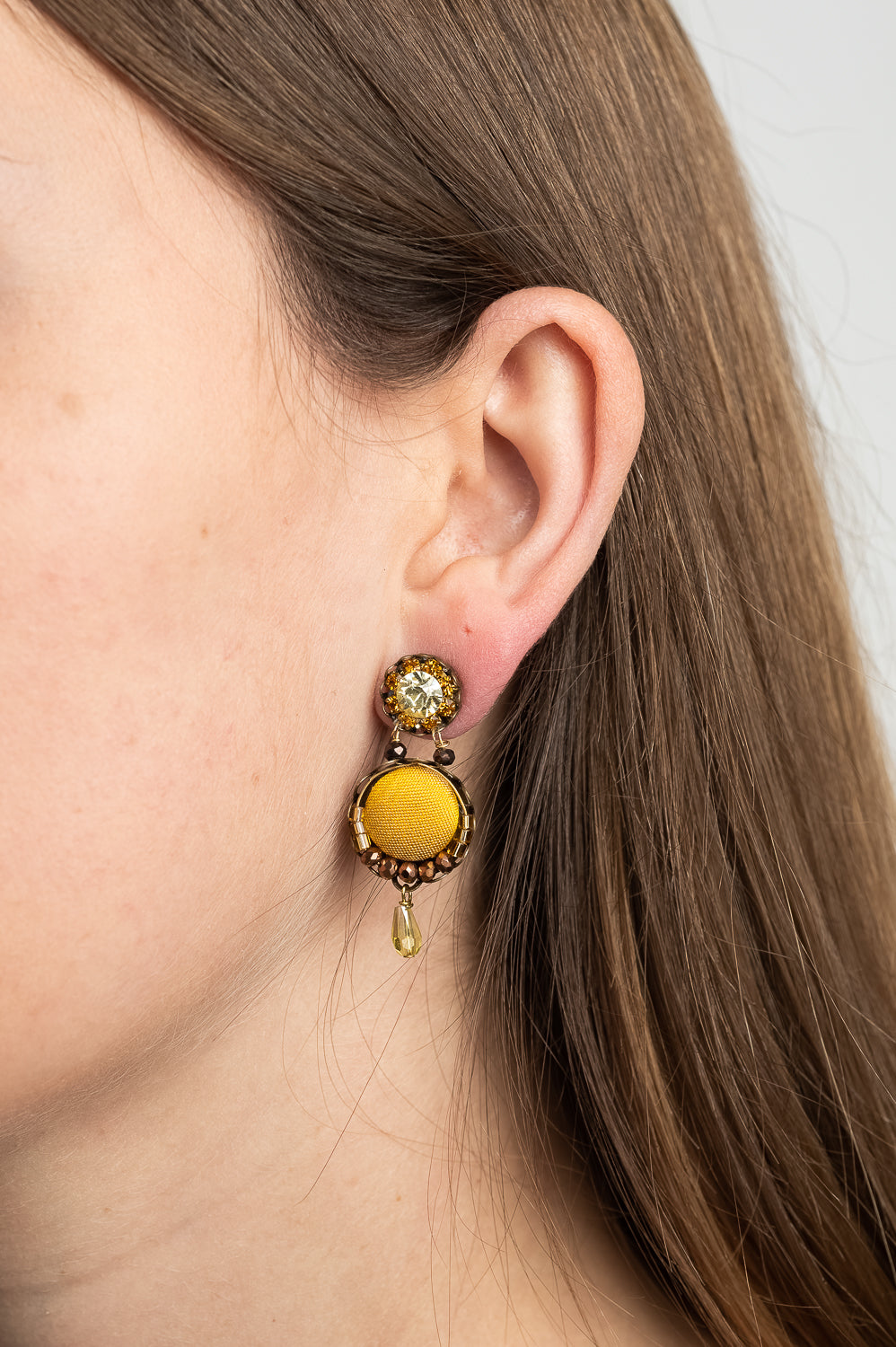 Orecchini Metropolitan - Mini Bombay giallo
