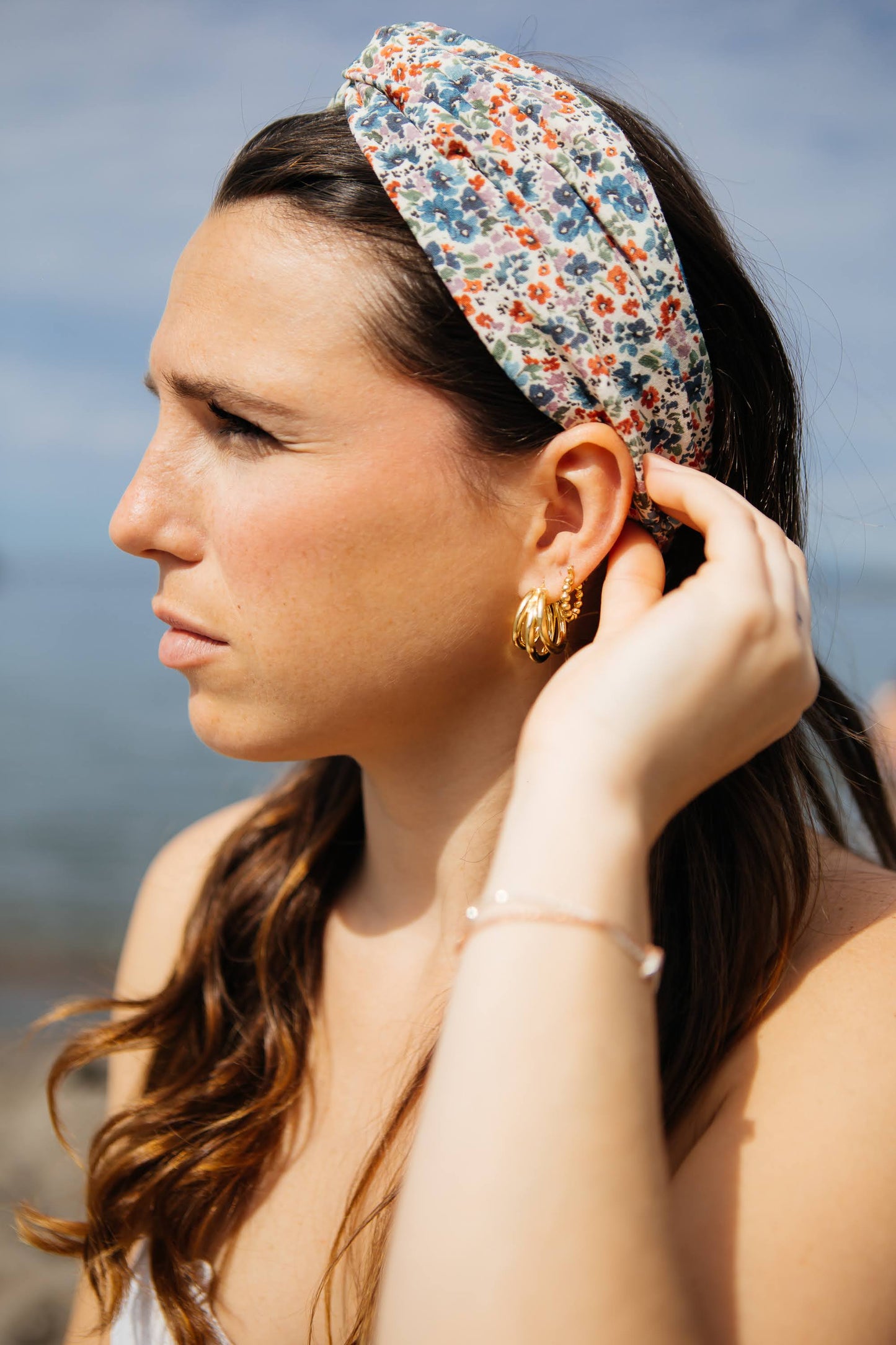 Orecchini tre cerchi oro