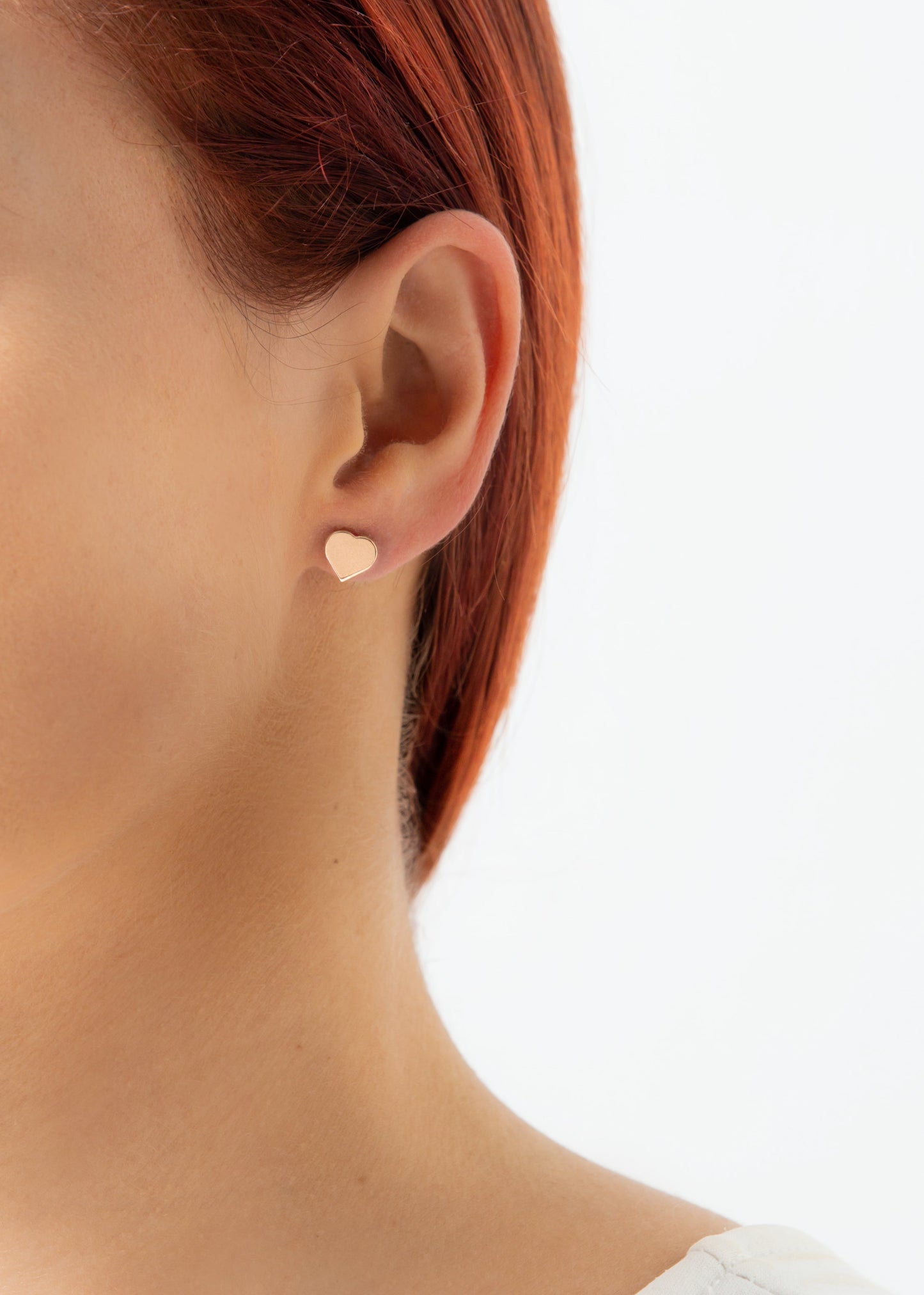 Orecchino lobo argento cuore