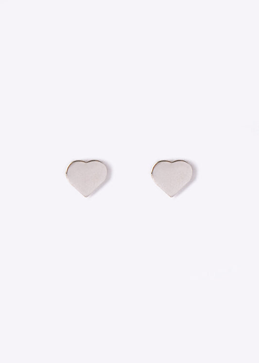 Orecchino lobo argento cuore