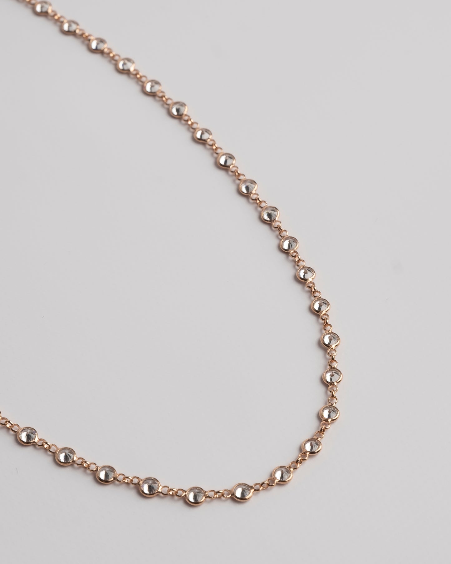 Collana in argento e zirconi