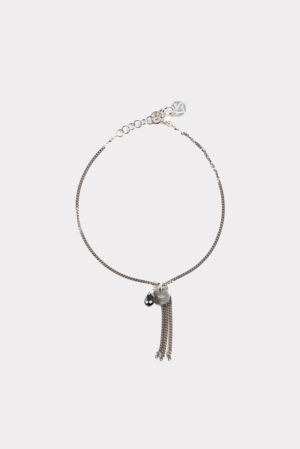 Bracciale con nappina - Agata nera