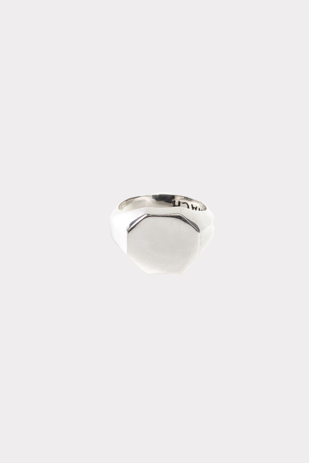 Anello Chevalier  argento Ottagono