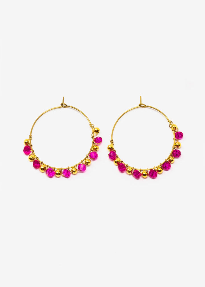 #anelle #bijoux #cristalli #fuxia #orecchino #regalodonna #gioiello #jewelery