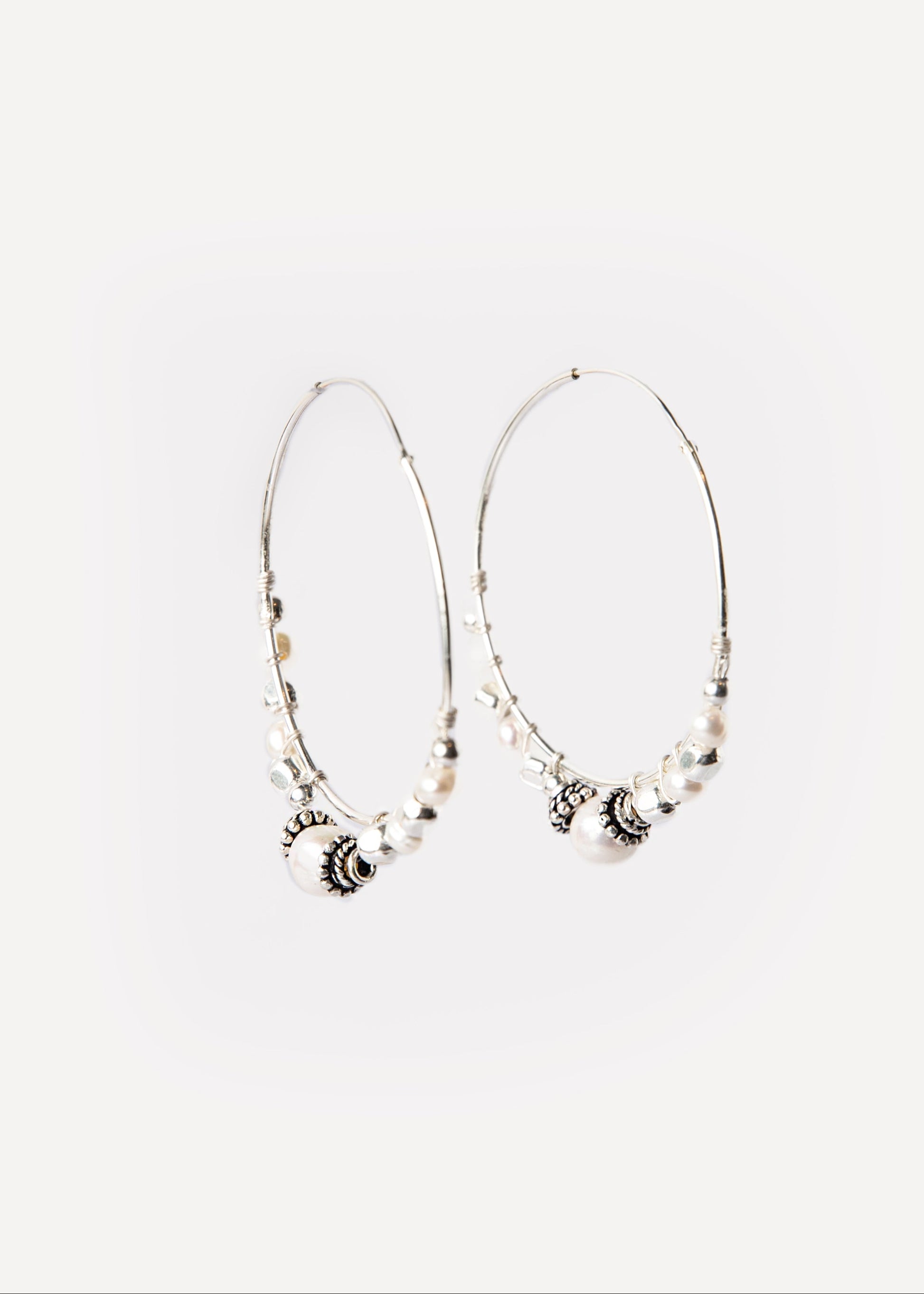 #anelle #argento #silver #perle #orecchino