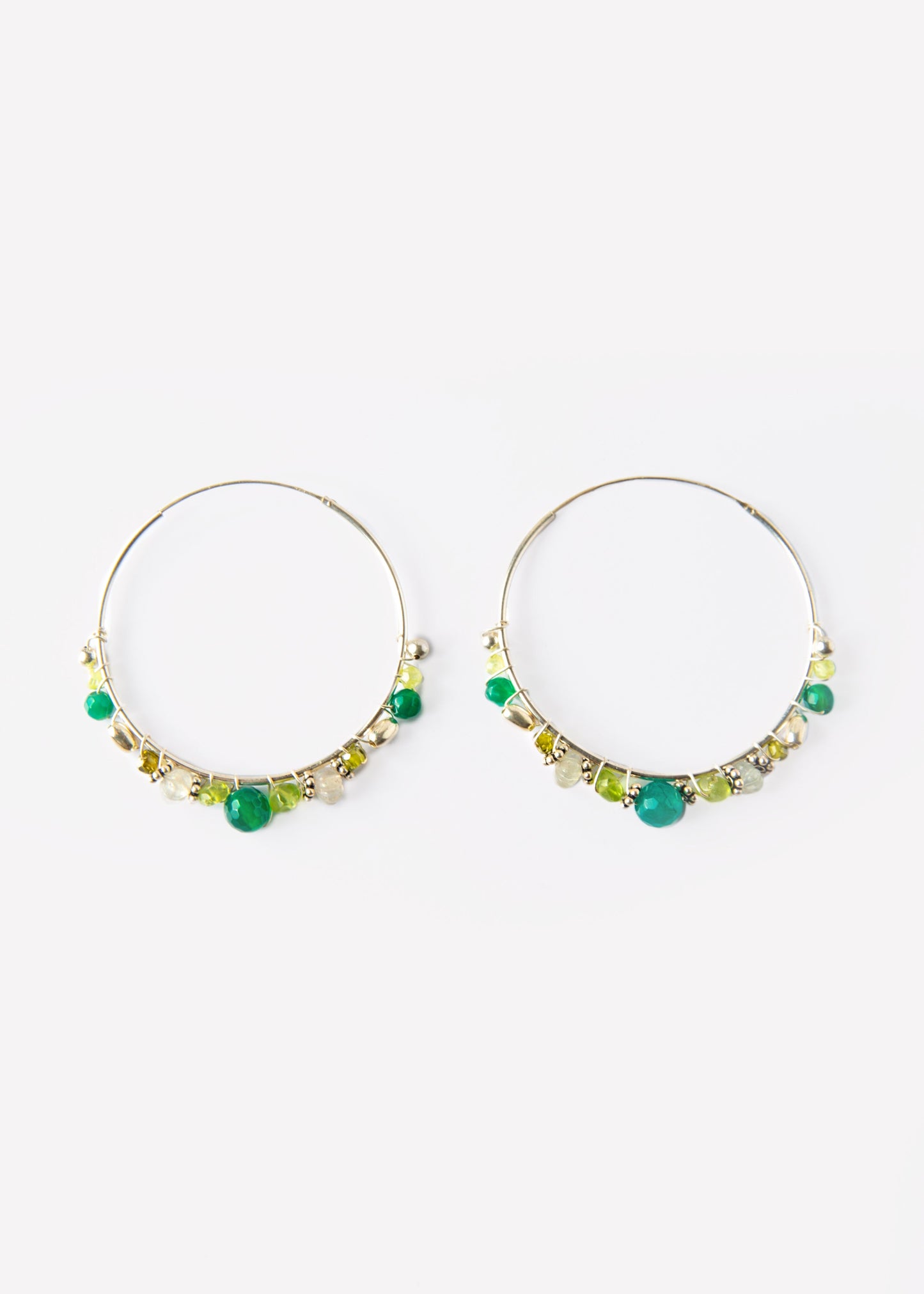 #anelle #argento #silver #agataverde #verde #orecchino