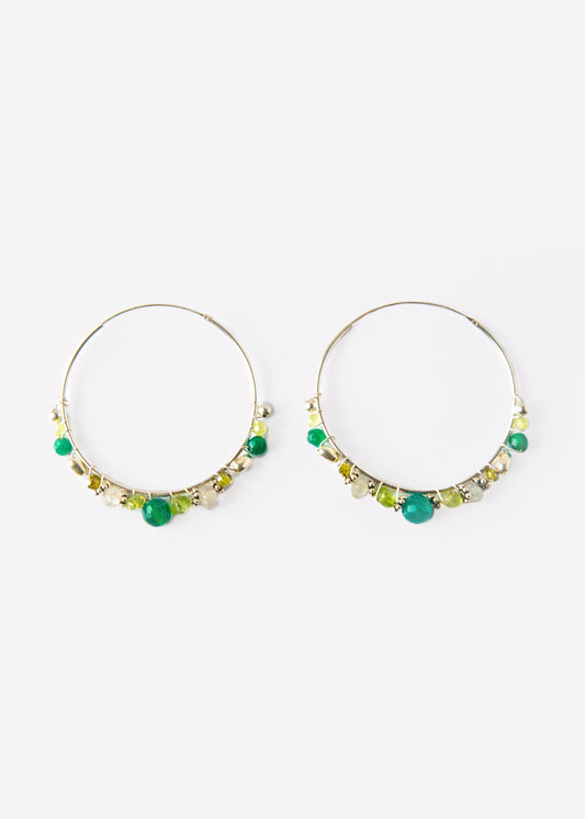 #anelle #argento #silver #agataverde #verde #orecchino