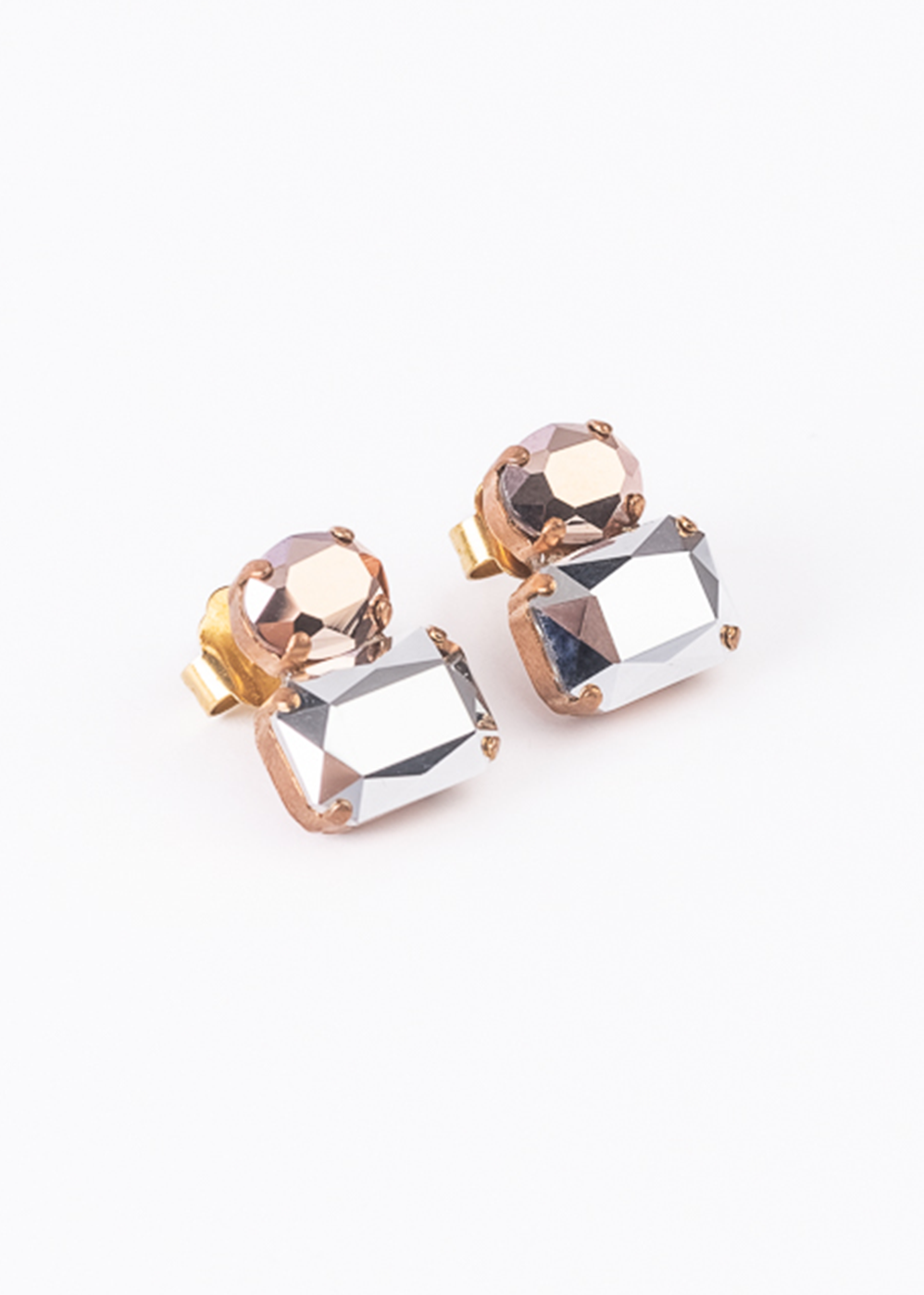 Orecchini Confetti - argento e oro