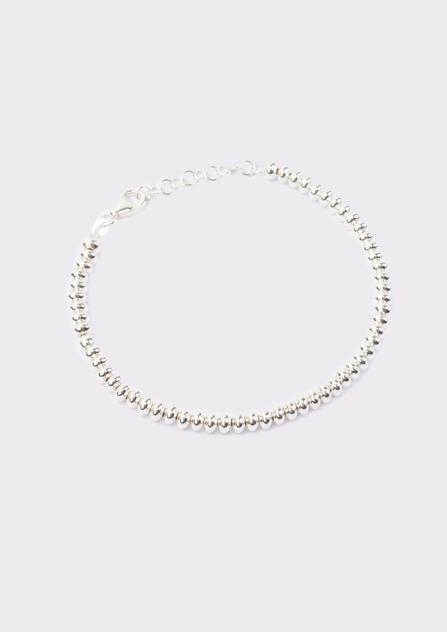 Bracciale argento palline ovali