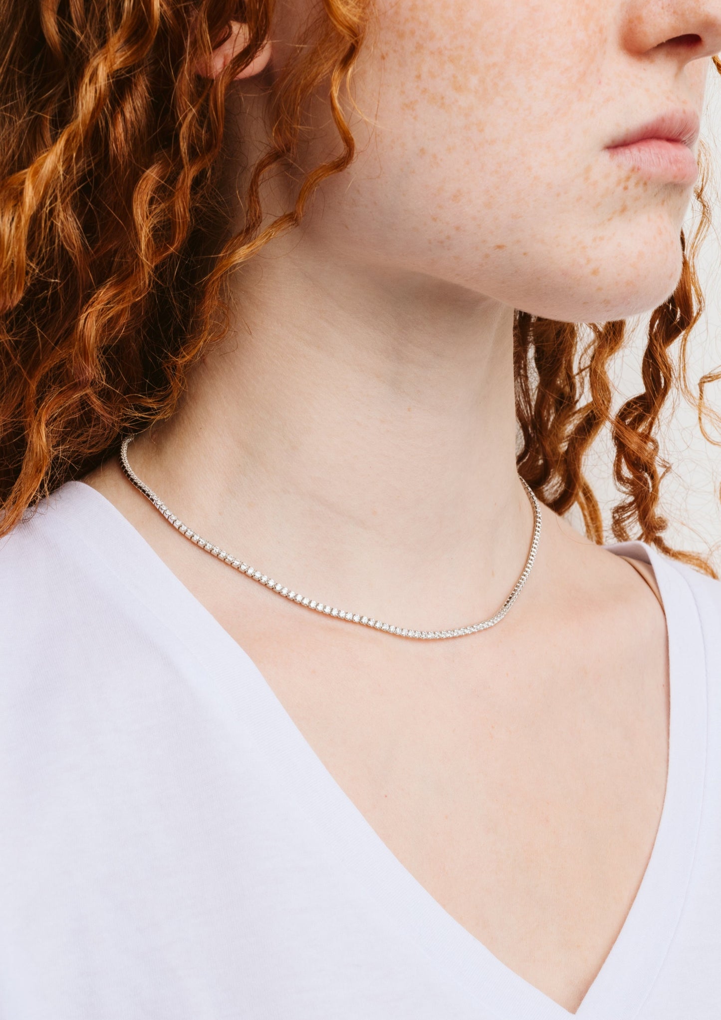 Collana argento tennis