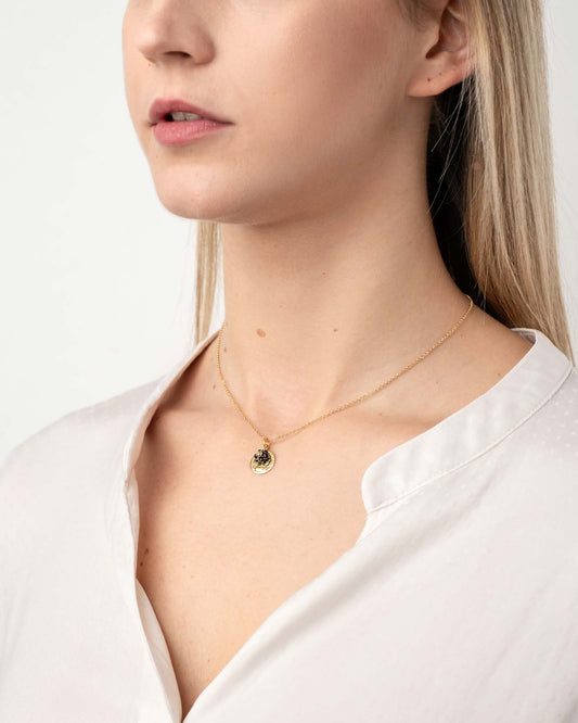 Collana Denario Argento placcato oro