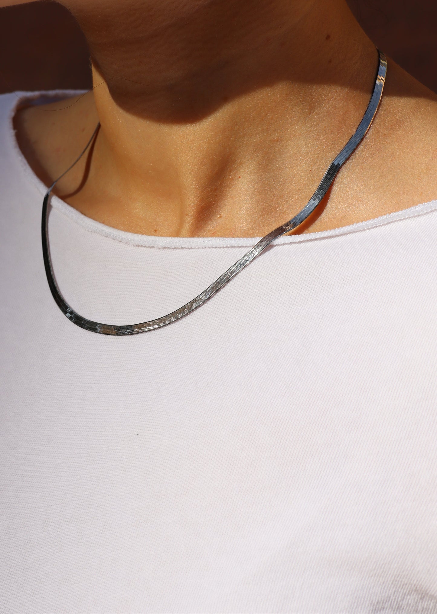 Collana Snake piatta