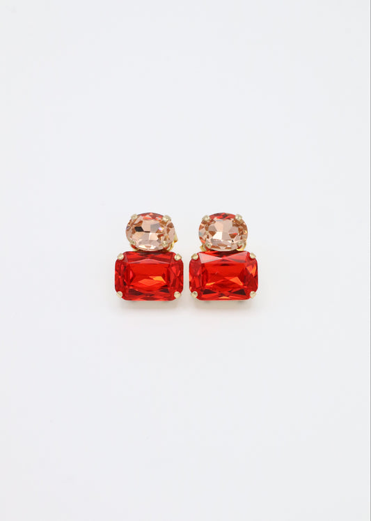 Orecchini Confetti Laura Sciunnach in argento 925 fatti a mano, piccoli e leggeri (3 g), design contemporaneo con dettagli colorati, chiusura a perno con farfallina, gioielli artigianali made in Italy personalizzabili. 