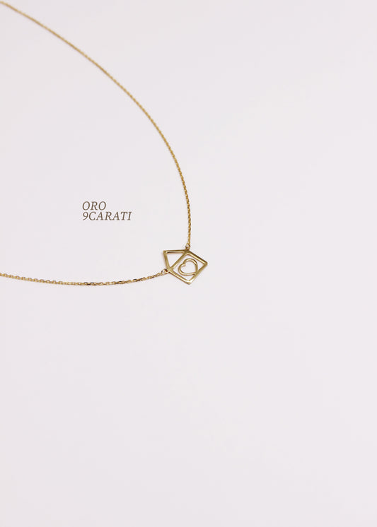 Collana Casetta oro 9kt