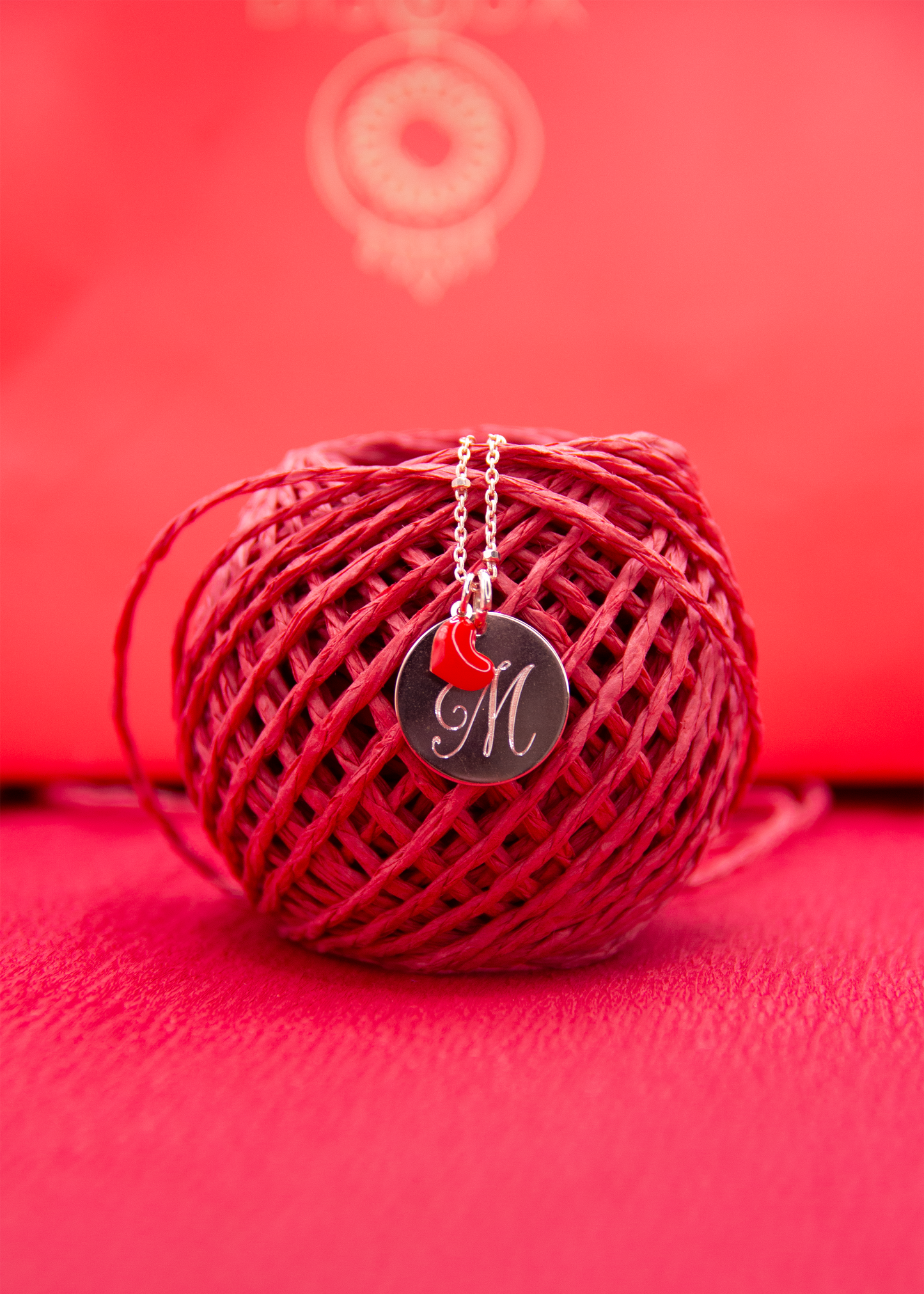 Collana con incisione e cuore San Valentino