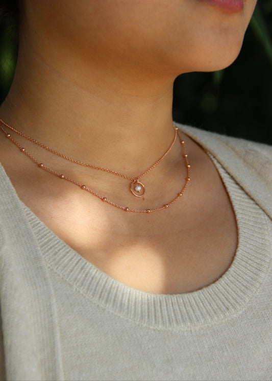 Collana Saturno Argento 925 e pietra dura