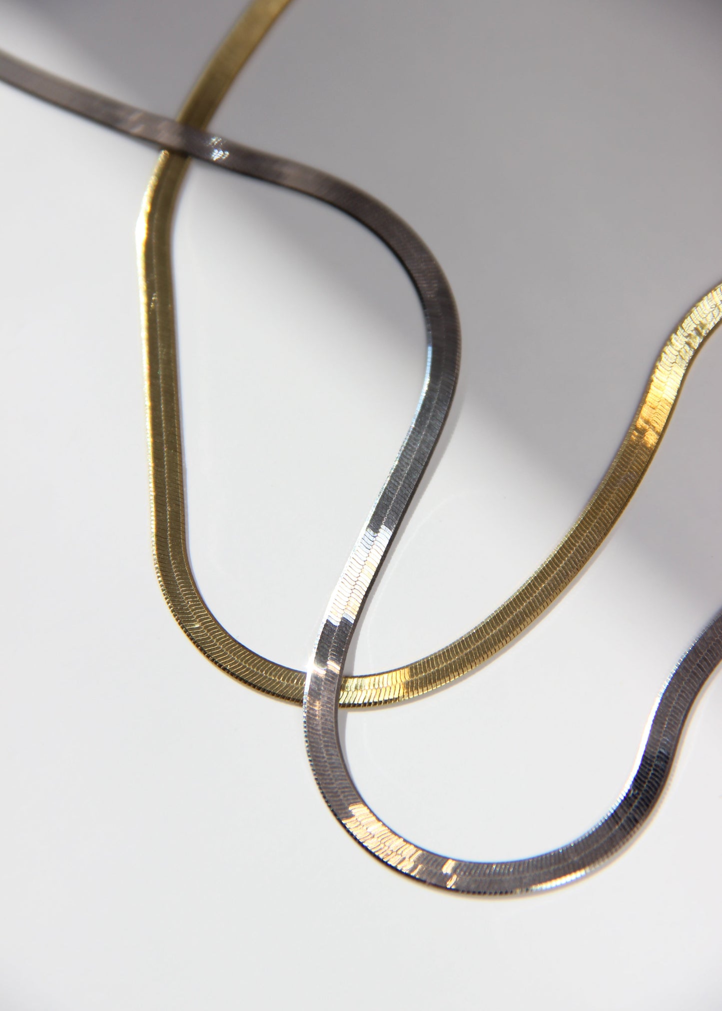 Collana Snake piatta