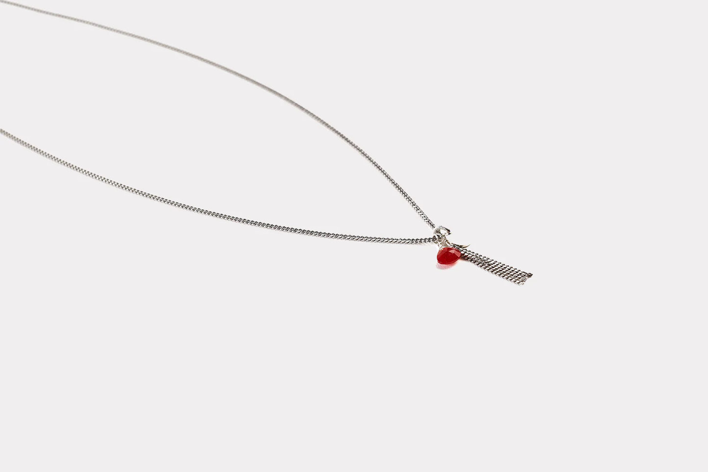 Collana girocollo argento con ciondolo in pietra dura