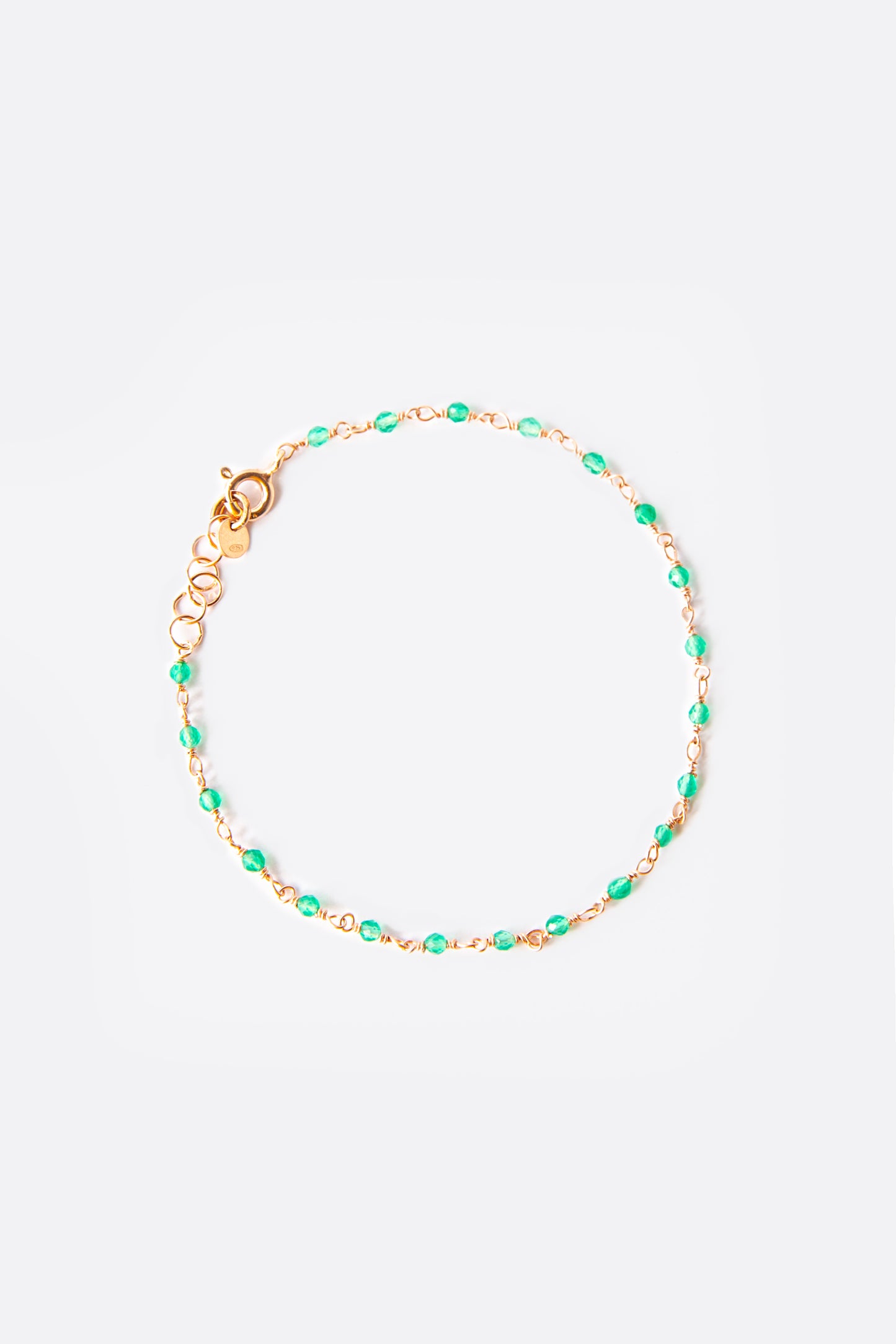 Bracciale rosario - agata verde