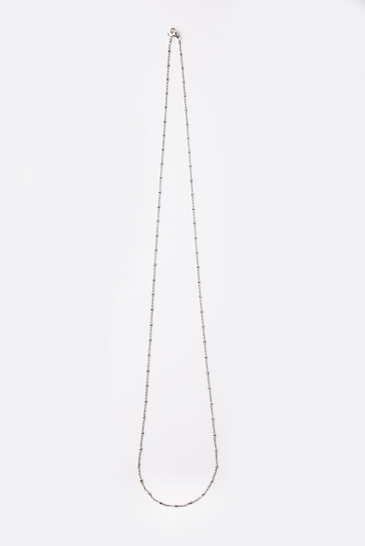 Collana argento puntinata 90 cm