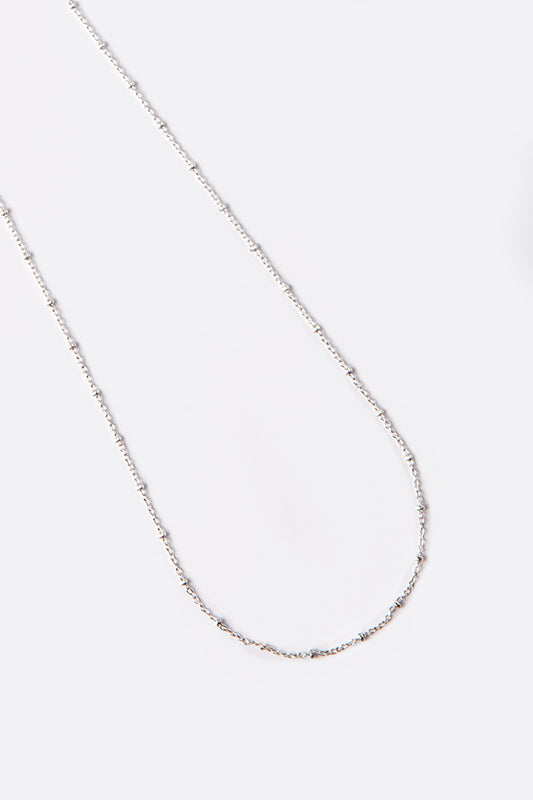 Collana argento puntinata 90 cm