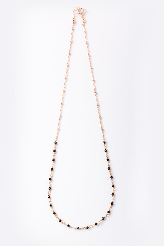 Collana rosario- agata nera