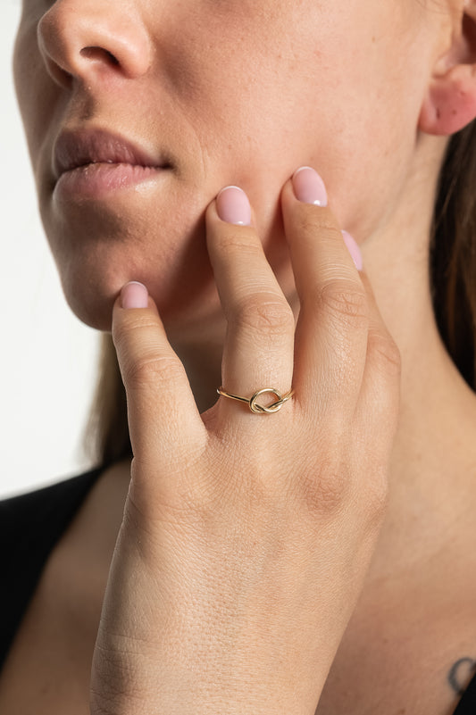 Anello oro onda