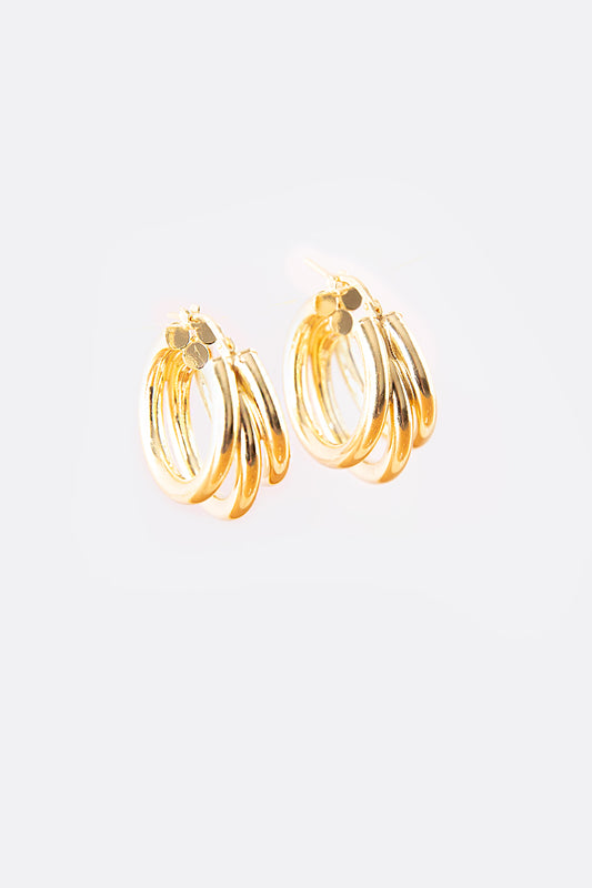 Orecchini tre cerchi  oro