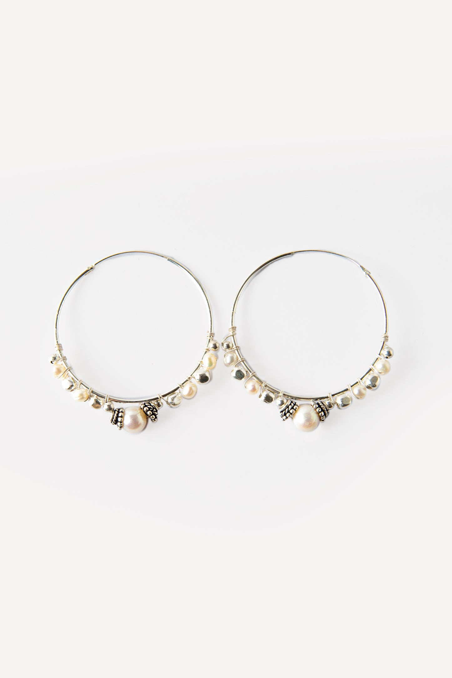 #anelle #argento #silver #perle #orecchino