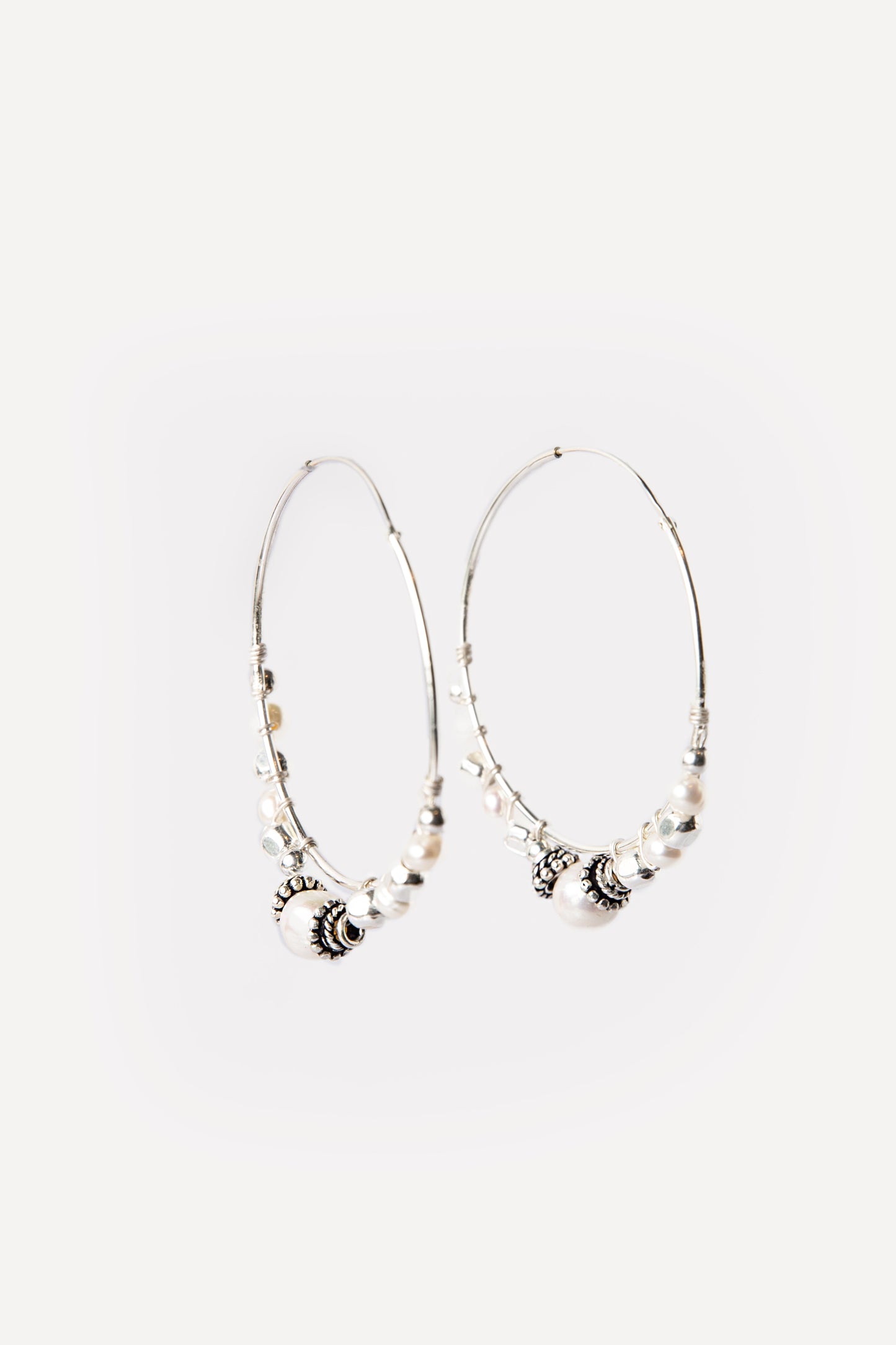 #anelle #argento #silver #perle #orecchino