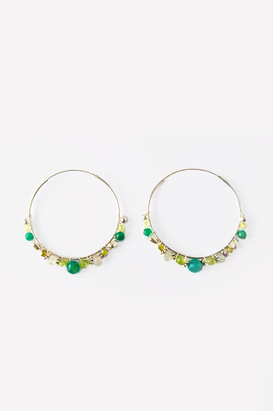 #anelle #argento #silver #agataverde #verde #orecchino