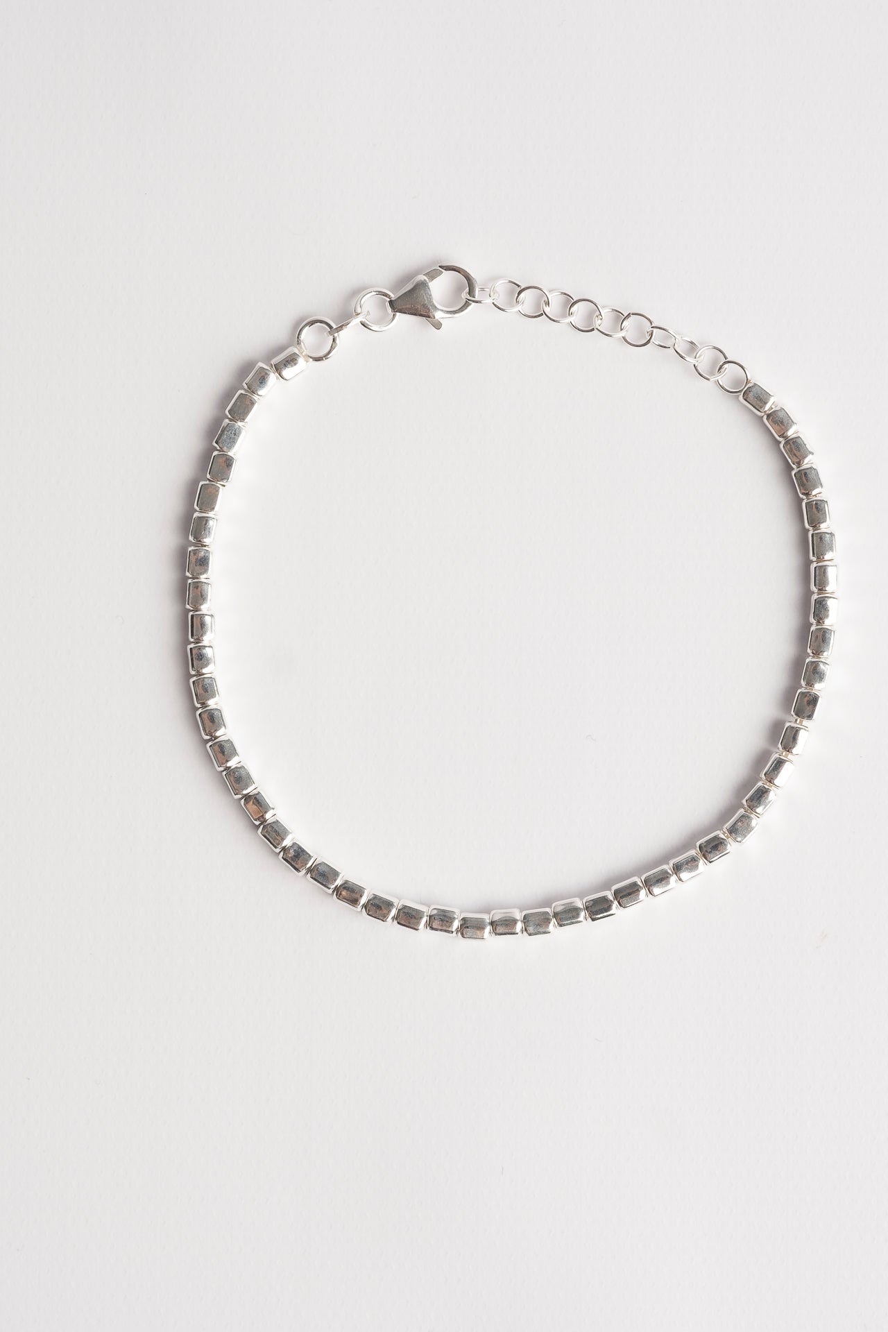 Bracciale argento palline battute