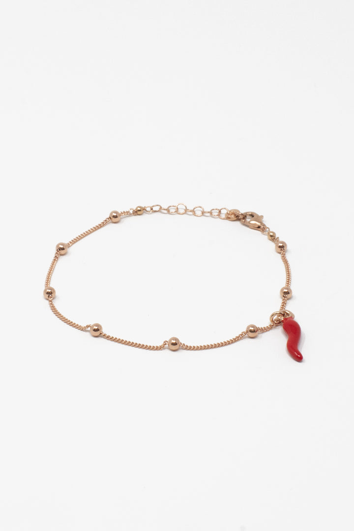 Bracciale cornetto rosso