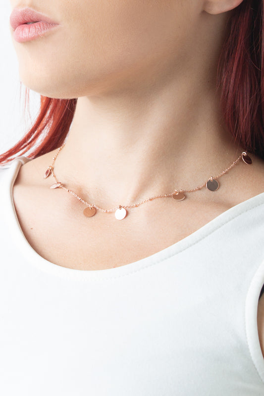 Collana medagliette tonde