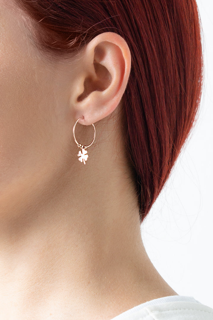 #anelle #argento #rosegold #charmes #ciondolo #quadrifoglio #orecchino