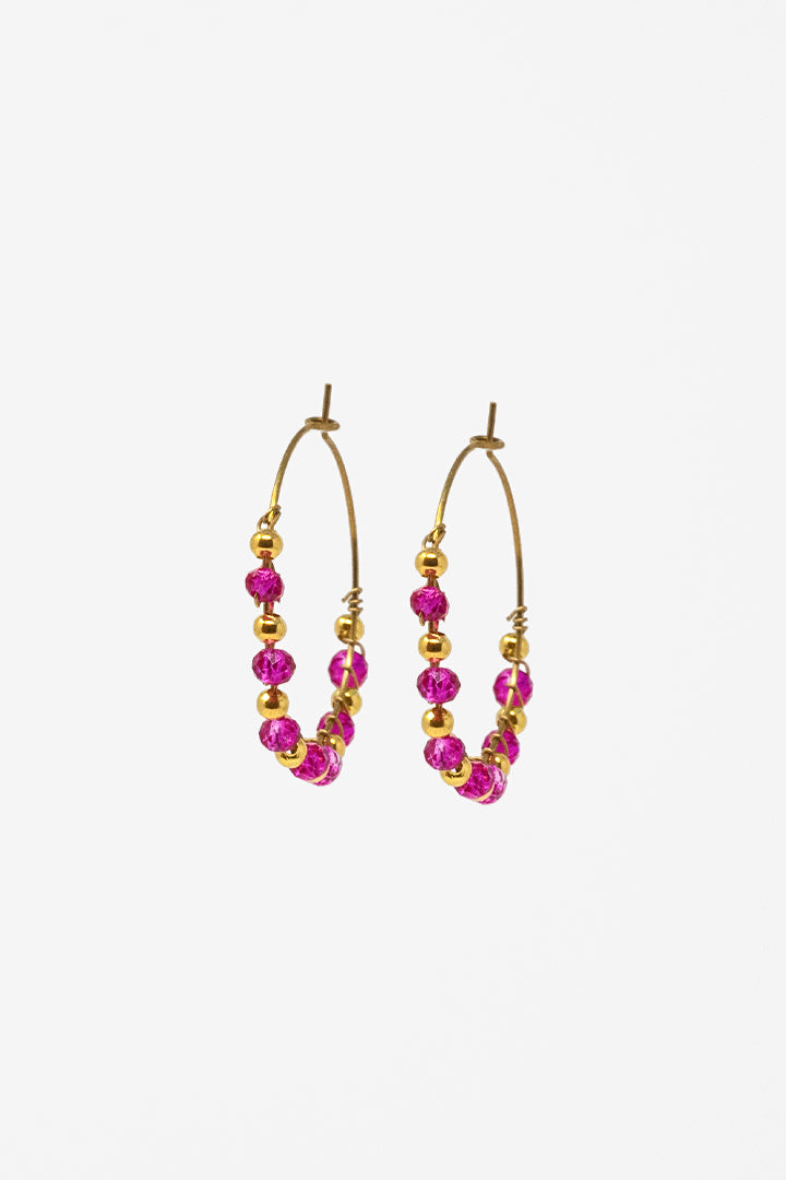 #anelle #bijoux #cristalli #fuxia #orecchino #regalodonna #gioiello #jewelery